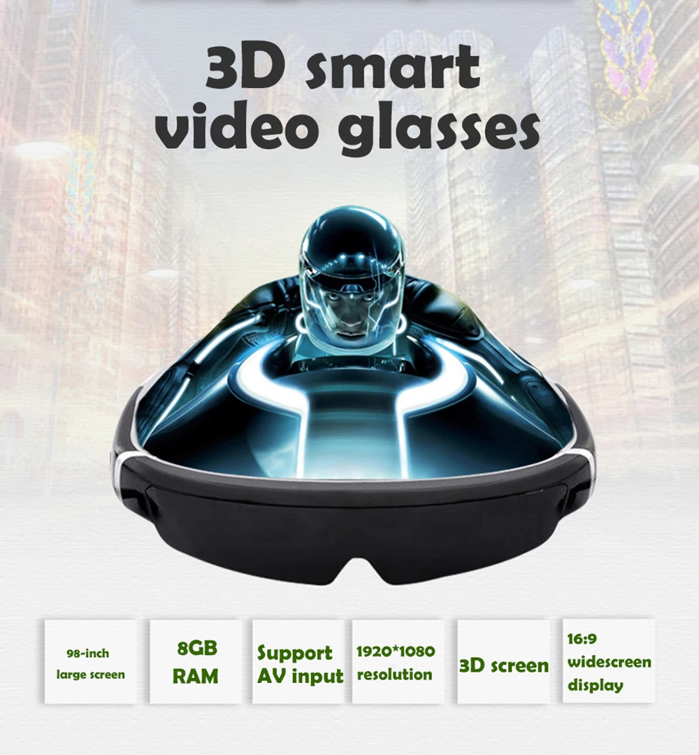 AR/VR Imax 98 inch Ecran Gigant Teatru Mobil 8G Memorie Ivs Inteligent Android 3д очки для телевизора Toate-In-Unul Virtual Real . ' - ' . 4