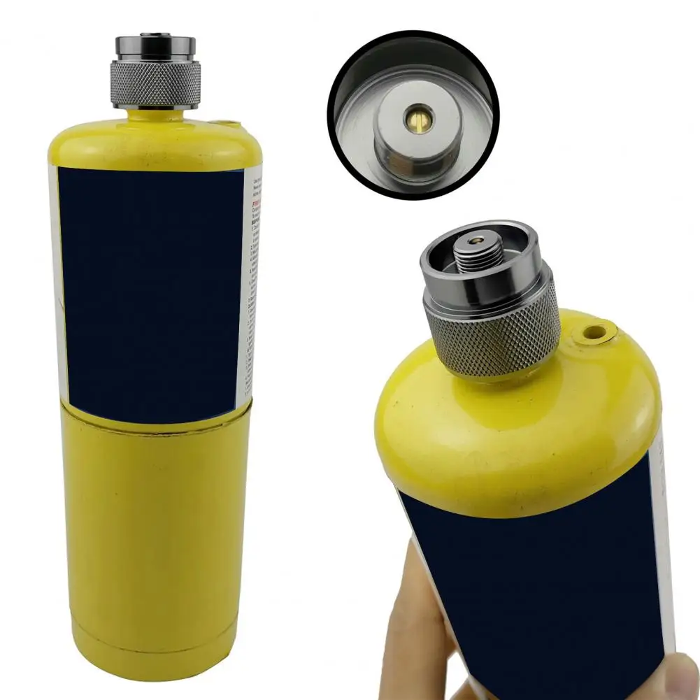 Accesoriu Portabil Formă Cilindrică din Aliaj de Aluminiu pentru Gaz Propan Pot Supapa Arzător pentru Gaz Propan Poate . ' - ' . 4