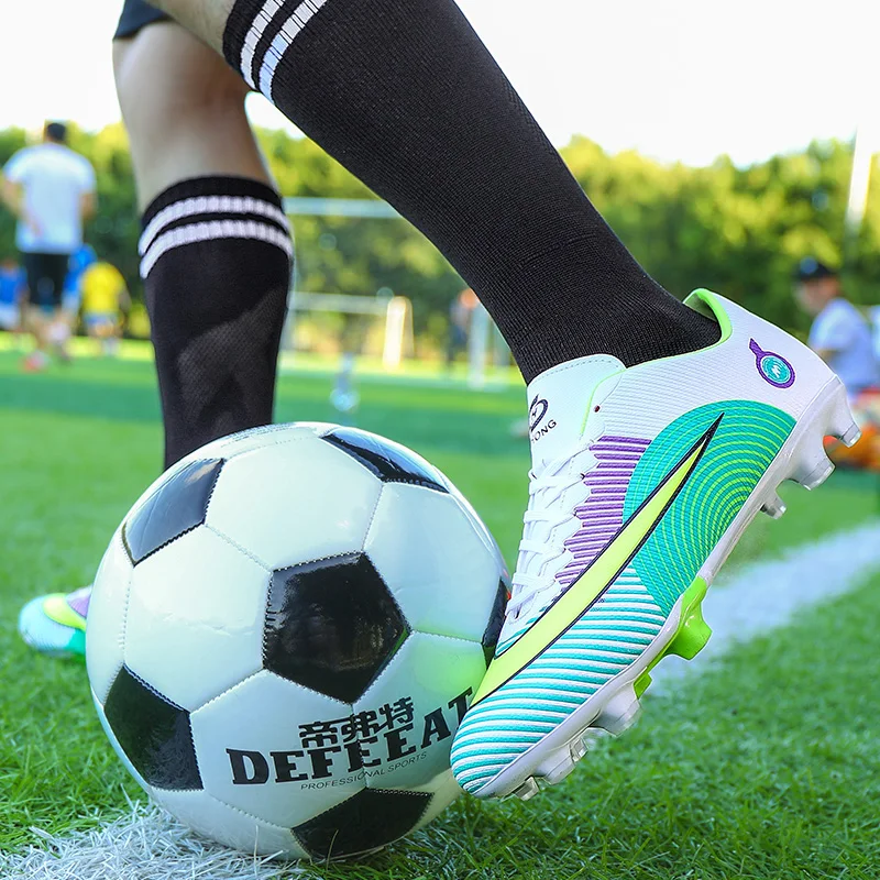Barbati pantofi de Fotbal iarba FG/TF fotbal cizme glezna non-alunecare unisex indoor ghete de fotbal COPII futsal pantofi de formare . ' - ' . 4