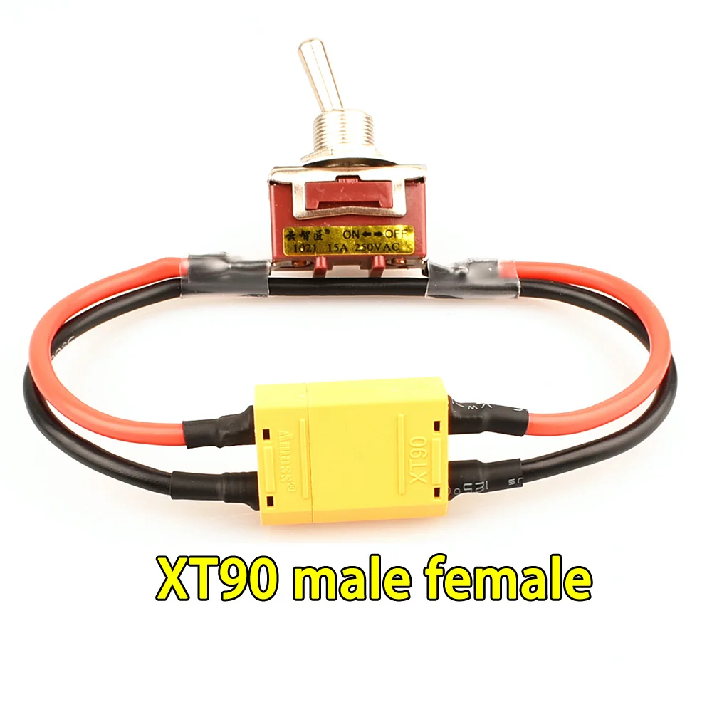 Curent mare de Încărcare Mare Switch w XT60 XT90 T Plug Power On-off Toggle Switch-uri pentru RC Avion ESC Motor Conectarea Adaptorului . ' - ' . 4
