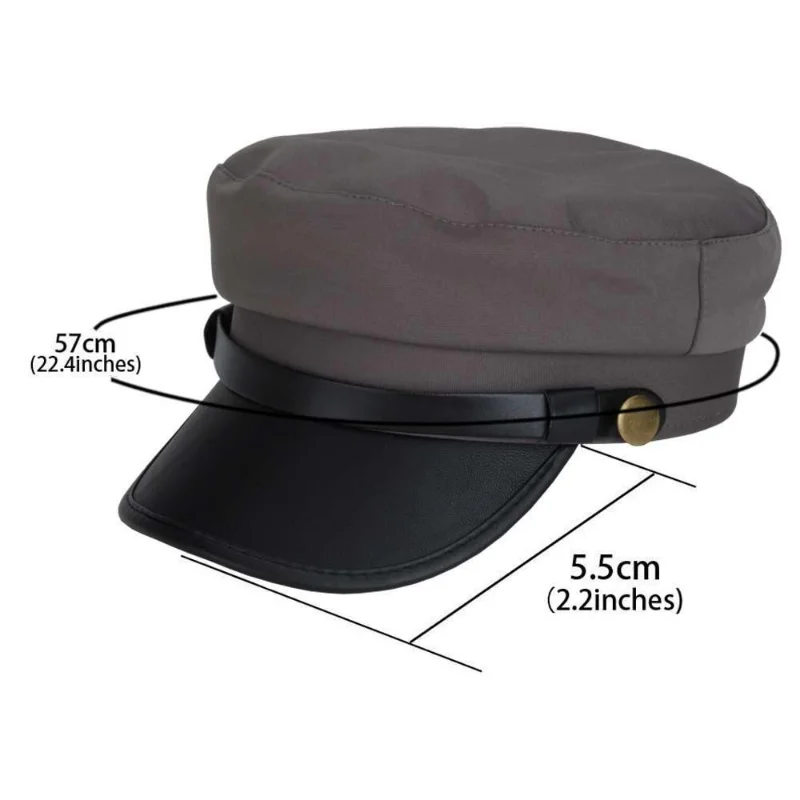 De Mari Dimensiuni Marina Cap Cap Mic Pălărie Simțit Armata Pălărie Mare Os Unisex Lână Plus Dimensiuni Militare Capace . ' - ' . 4
