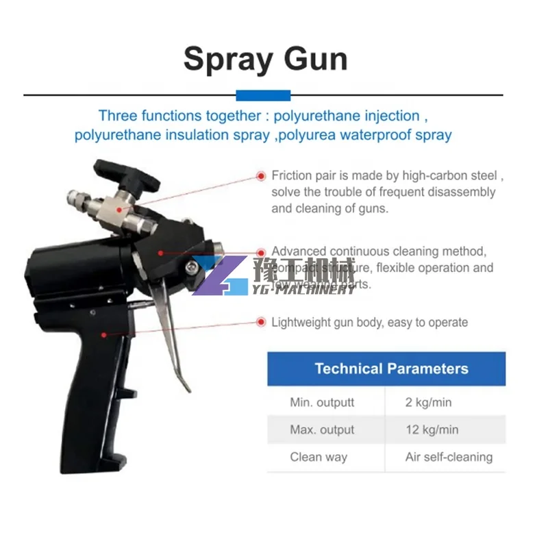 De înaltă Eficientă Poliurea Spray Spuma Echipamente Pneumatice Spuma Poliuretanica Mașină de Izolare Spuma Spray Aparat pentru Vânzări . ' - ' . 4