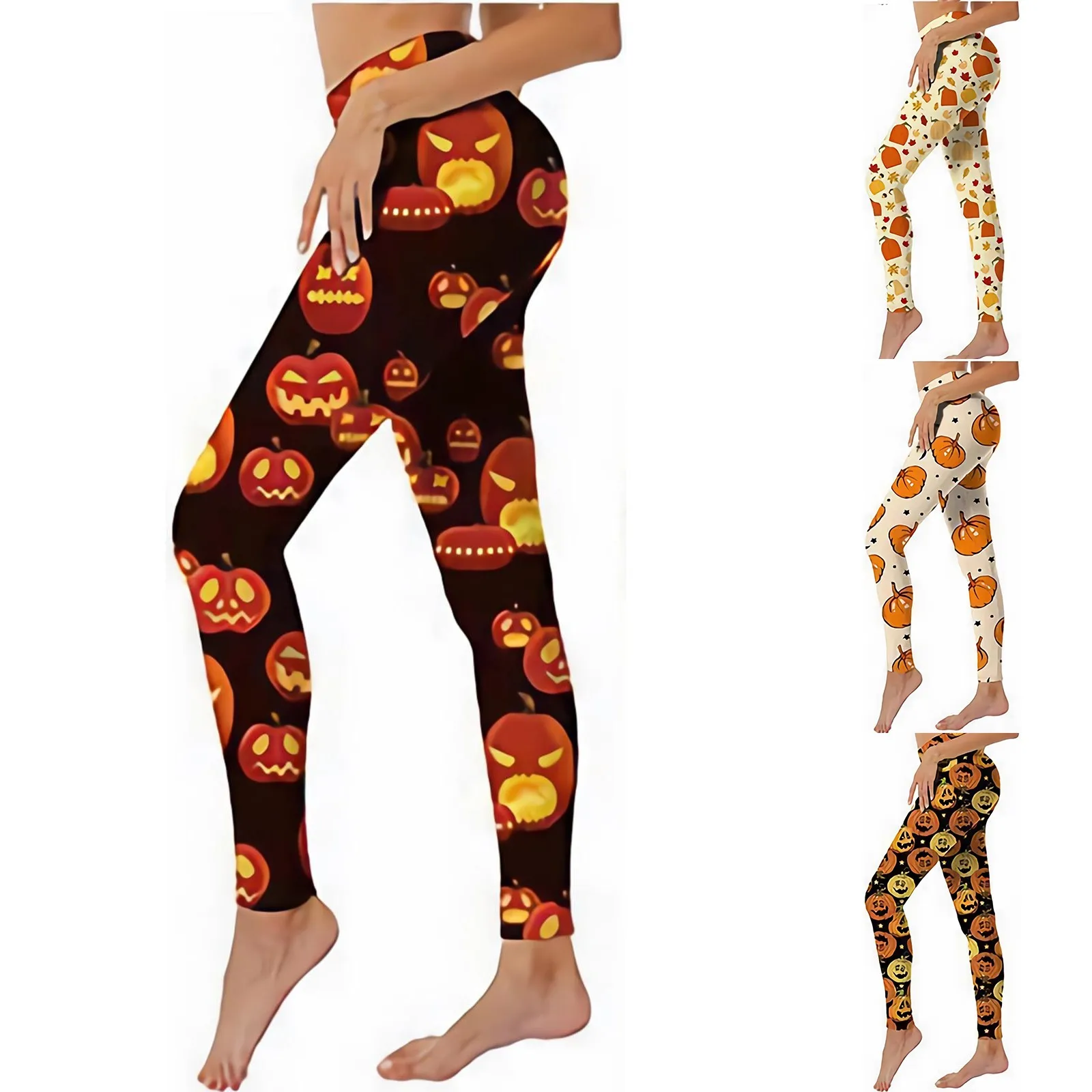 Doamnelor Halloween Yoga Jambiere Groase de Înaltă Talie Pantaloni de Yoga Abdominale Cargo Pantaloni pentru Femei Drumeții Pantaloni . ' - ' . 4