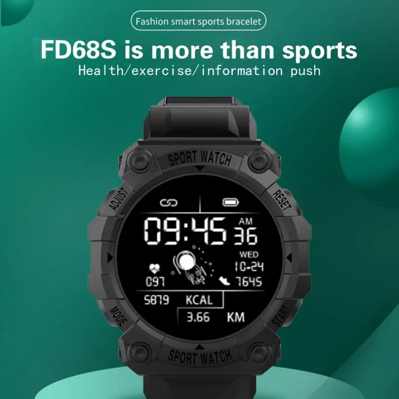Fd68s Timp De Așteptare 1.44 Inch Brățară Inteligent Sport Rata De Inima De Monitorizare A Presiunii Arteriale Brățară . ' - ' . 4