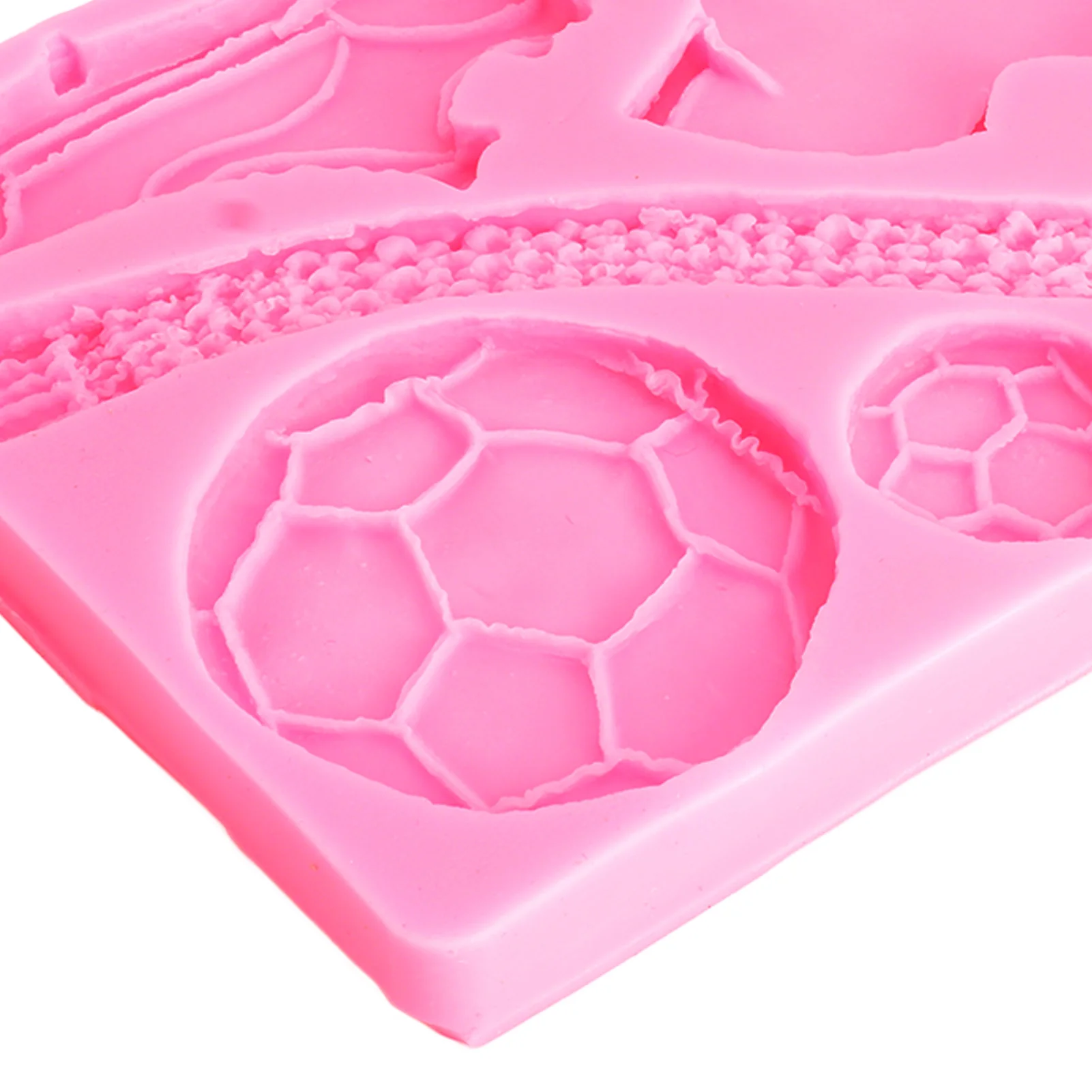Fotbal Trofeu Silicon Fondant Forme Non Stick Tort Mucegai DIY Panificatie Instrumente pentru Prajiturele Mini Briose . ' - ' . 4