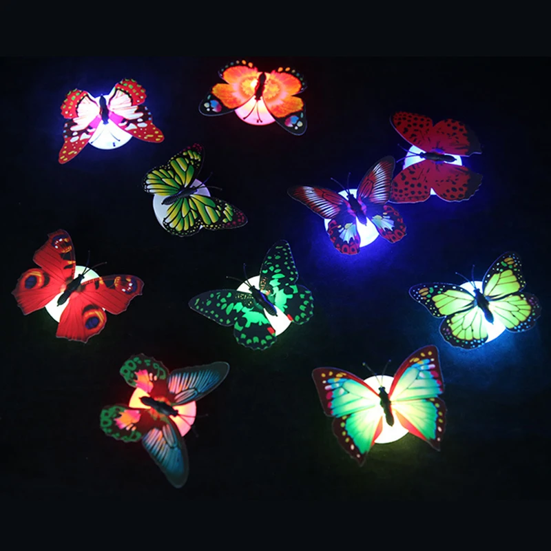 Glow 3D Fluture Autocolant Ușor Pentru a Lipi Pentru Acasă . ' - ' . 4