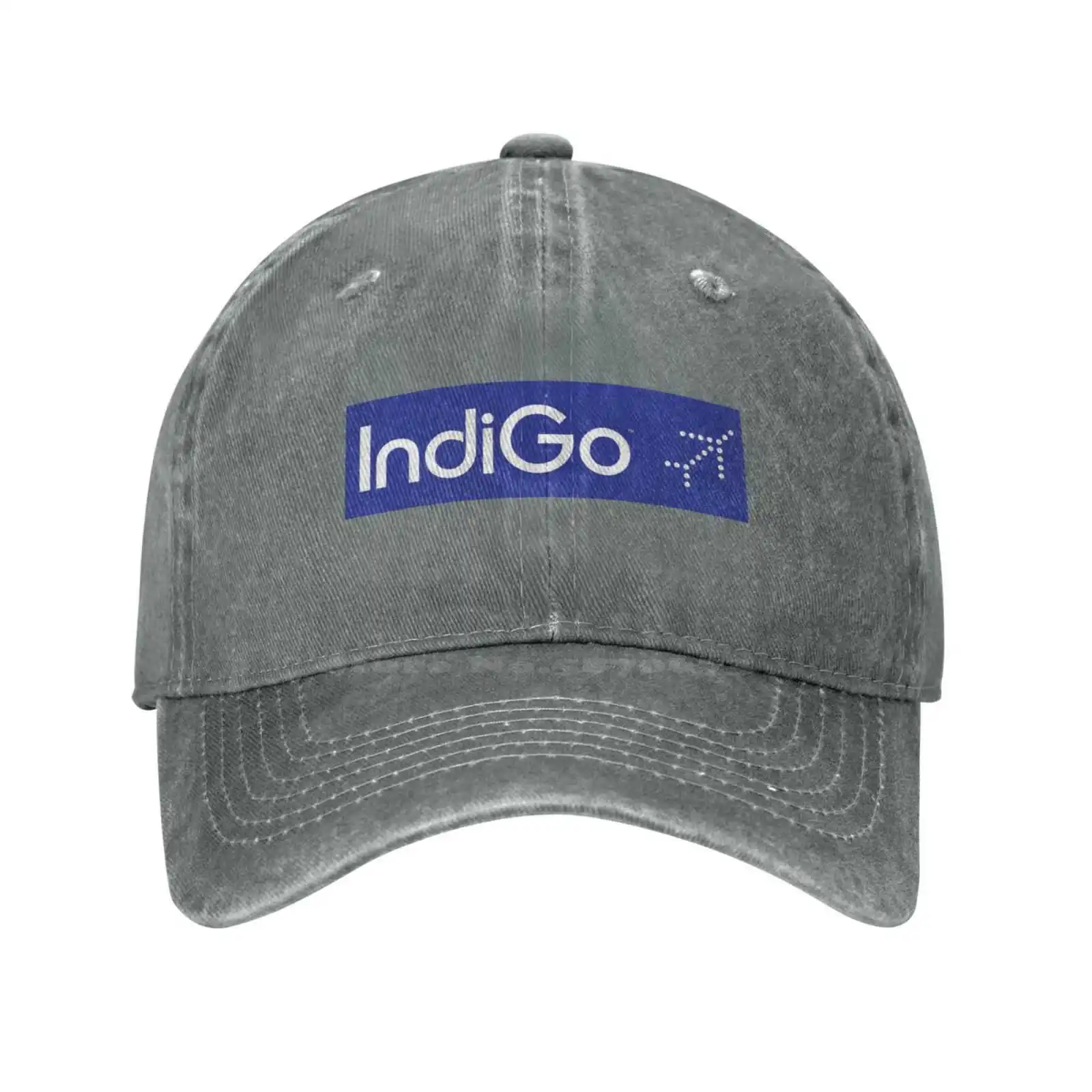 IndiGo Logo-ul Imprimat Grafic Logo-ul de Brand de Înaltă calitate Denim capac Tricotate pălărie de Baseball capac . ' - ' . 4