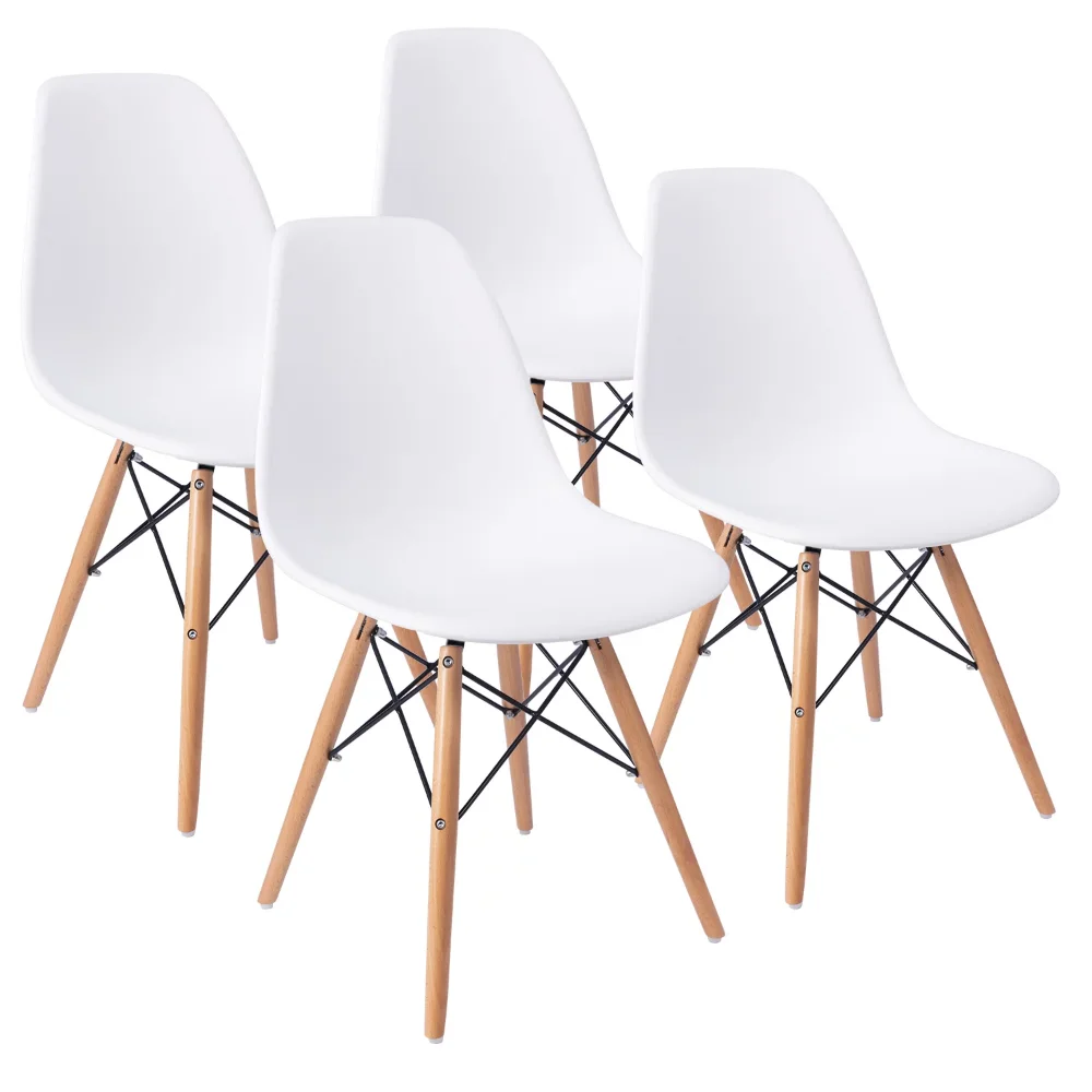 Lacoo Pre-Asamblate la Mijlocul Secolului Moderne, Mese, Scaune, Set de 4, mai Multe Culori scaun de luat masa nordic mobilier mobilier . ' - ' . 4