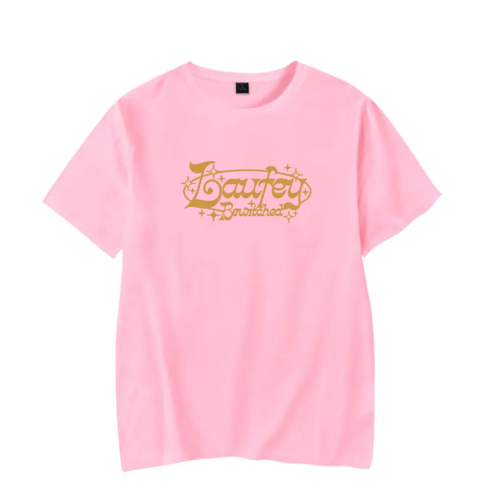 Laufey Cosmic Copilul Maneci Scurte Tee Femei Bărbați Crewneck Moda T-shirt . ' - ' . 4