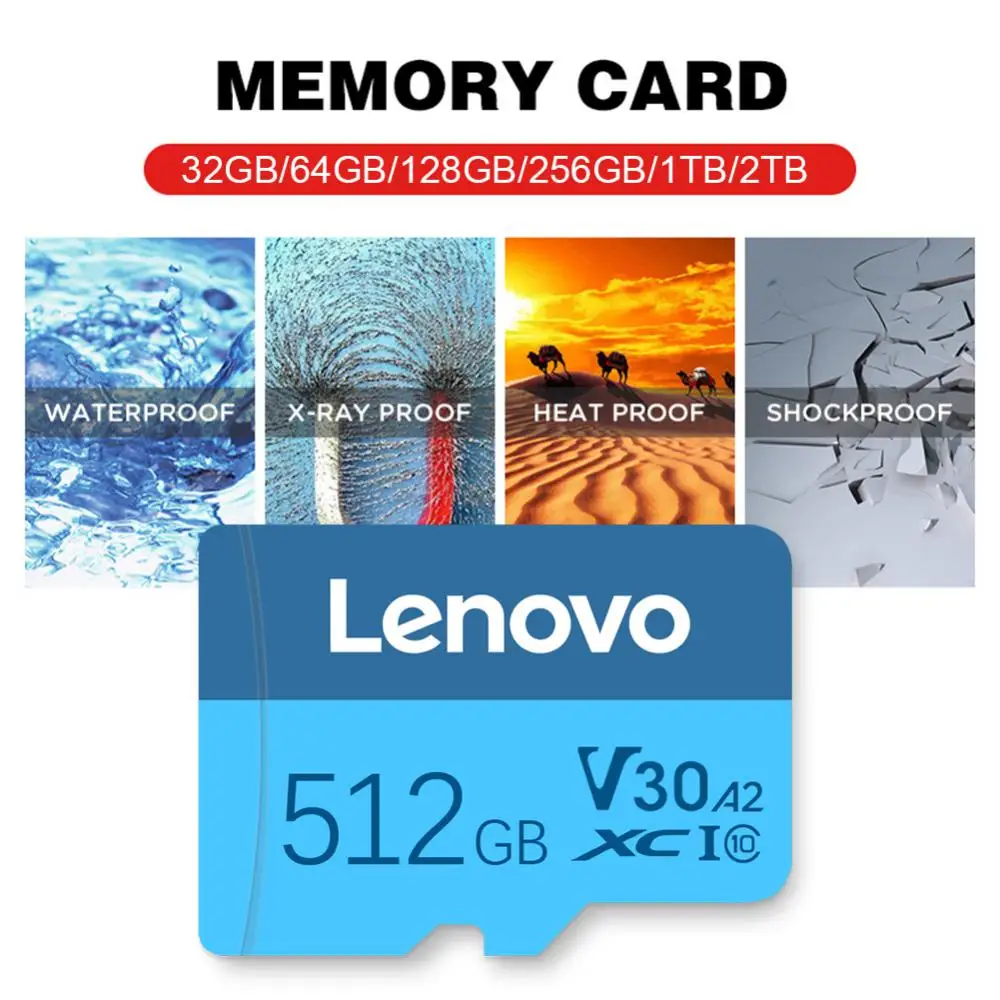 Lenovo Viteza Mare de 2TB Micro TF Card SD de 1 tb 512GB ssd 256GB Class10 SD/TF Card de Memorie Flash de 64GB, 128GB 16GB pentru telefon Tabelul PC NOU . ' - ' . 4
