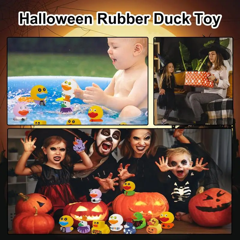 Masina Tabloul De Bord Ornamente De Lux Rațe De Cauciuc Squeaker Duckies De Clasă Școală Premii Ducky Halloween Craciun Copil Jucărie Cadou . ' - ' . 4