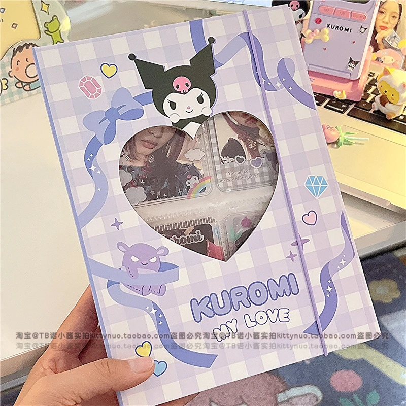 Melodia Kuromi Cinnamoroll A5 Foto Album De Desene Animate Anime Sanrio Volante Album Foto Student 3 Inch De Stocare A Fotografiilor Cazul De Fata Cadou . ' - ' . 4