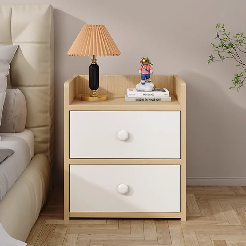 Minimalist Nordic Masă De Noapte Dormitor Modern Minimalist Dormitor Noptieră Depozitare Din Lemn Cabinete De Chambre Accesorii . ' - ' . 4