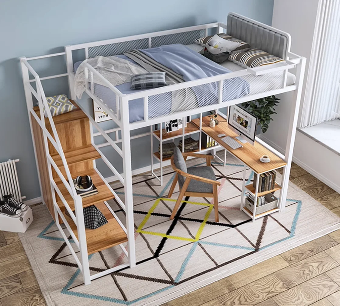 Multi-funcțional de spațiu de economisire Nordic apartament mic single superioară ridicată pat . ' - ' . 4