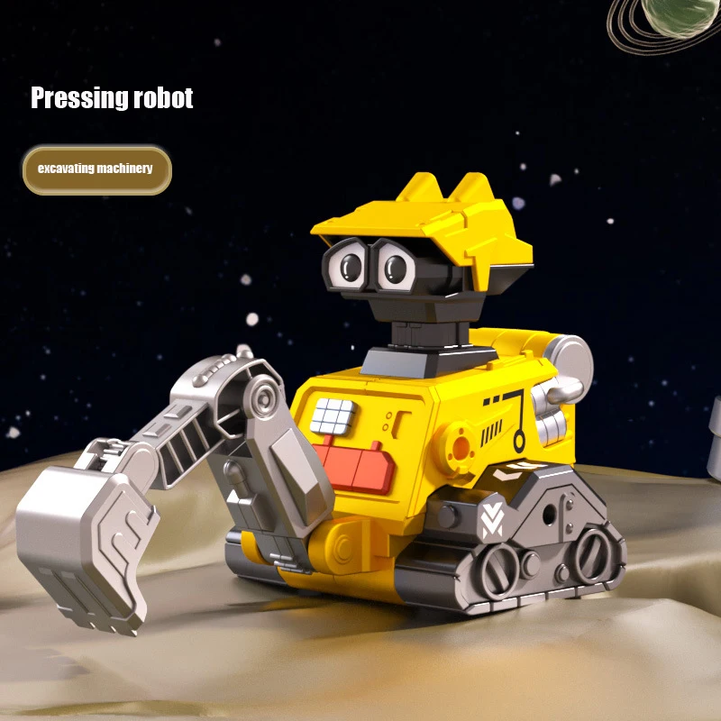 O Jucarie pentru copii de Inginerie Vehicul Excavator Buldozer Camion Benă Camion de Model Presare Robot de Vehicule de Transport, Cadouri pentru Copii . ' - ' . 4
