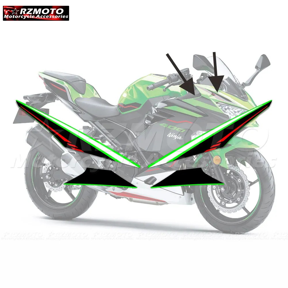 Pentru Kawasaki NINJA400 ninja 400 2018-2022 2018 2019 2020 2021 Ninja Accesorii pentru Motociclete Carenaj Autocolant Toată Autocolant Auto Kit . ' - ' . 4