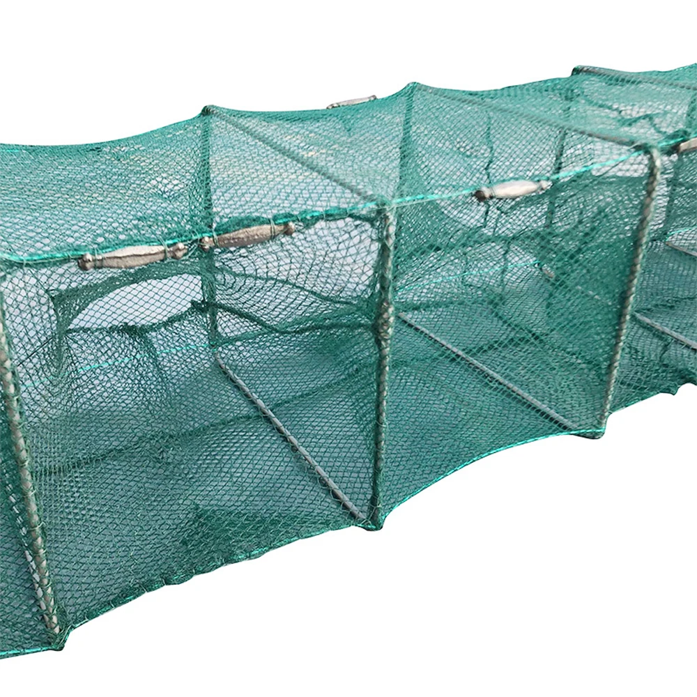 Portabil Pliat Timp de Nailon de Pescuit de Plasă de 1,5 M-5.5 M, Crab, Pește Net, Mână de Turnare Cușcă Crab Net, Plasă de Capcană Catcher Live pentru Homar . ' - ' . 4
