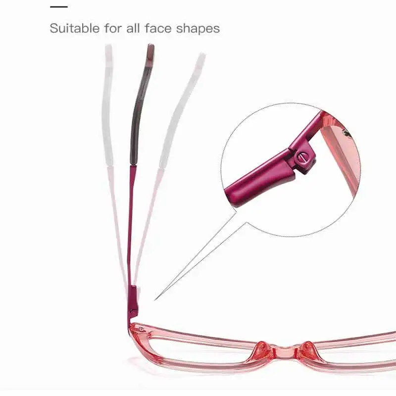 Rama de ochelari WomenTR90 și Materiale Metalice Textura Lucioasă și Delicat Anti-derapare Non Ciupi de Ureche și Fata StylishSquare Ochelari de vedere . ' - ' . 4