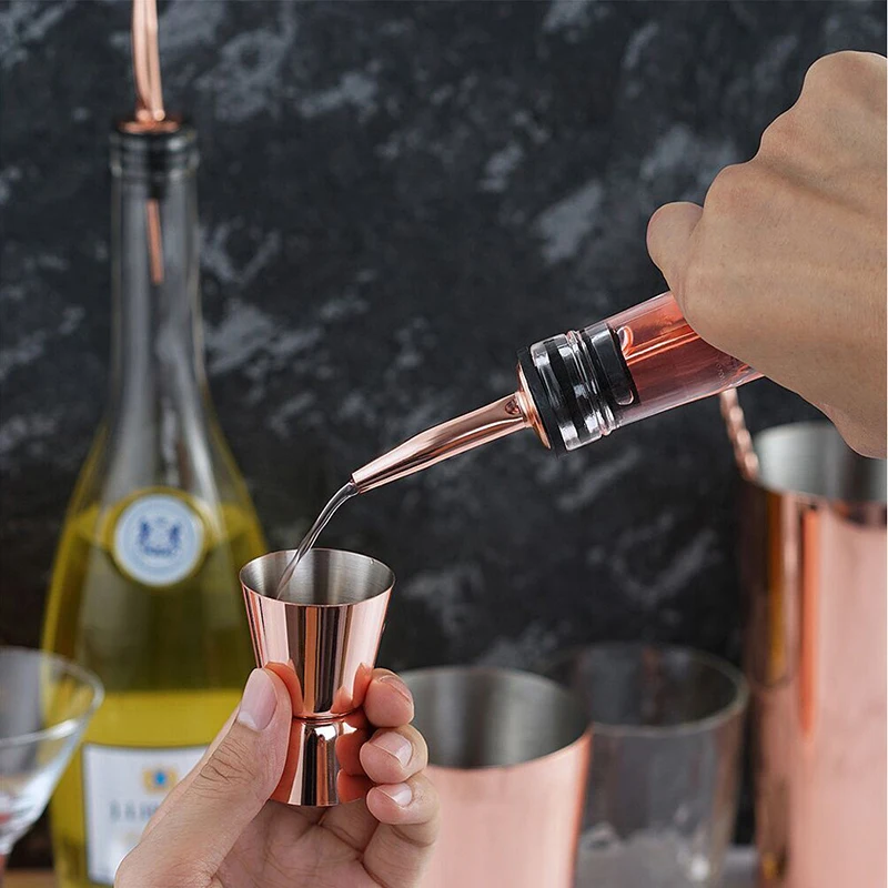 SCAONORCH din Oțel Inoxidabil Cocktail Shaker Mixer Vin Martini Boston Shaker Pentru Barman Bea Petrecere Bara de Instrumente a Crescut de Aur . ' - ' . 4