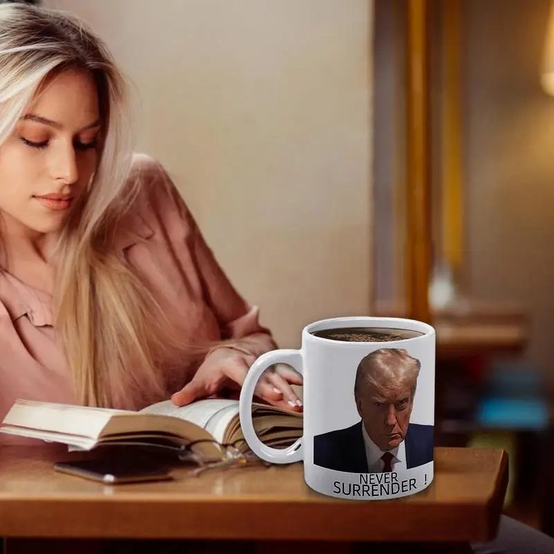 Trump Cana Trump Împușcat Cana Ceramica Donald Trump Cafea Cana De Ceai Drinkware Cadou Tipărite Imagine Ceașcă De Ceai Cana Pentru Adulti, Copii . ' - ' . 4