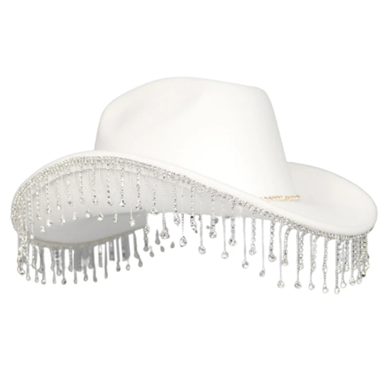 Vacanta Pălărie de Cowboy Diamant Strălucitor pentru Masculin Feminin Actor de Comedie . ' - ' . 4