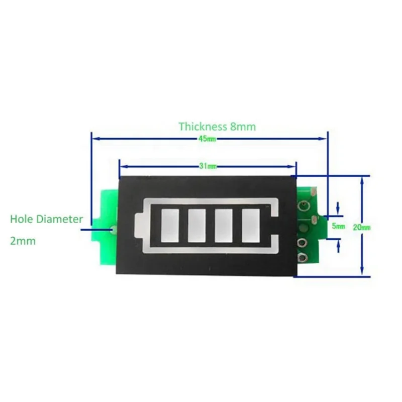 1-8S Singur 3.7 V Baterie cu Litiu Indicator de Capacitate Modulul 4.2 V Afișare Vehicul Electric Baterie Tester Li-ion . ' - ' . 5