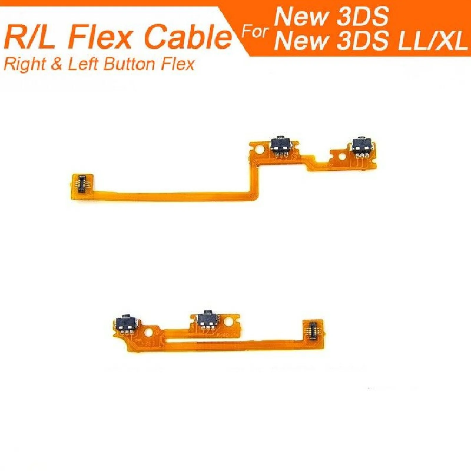 1 Pereche L R ZR, ZL Butonul Panglică Cablu Flex Reparații Parte Pentru Nintendo New 3DS / 3DS XL LL Joc Consola Gamepad Accesorii . ' - ' . 5