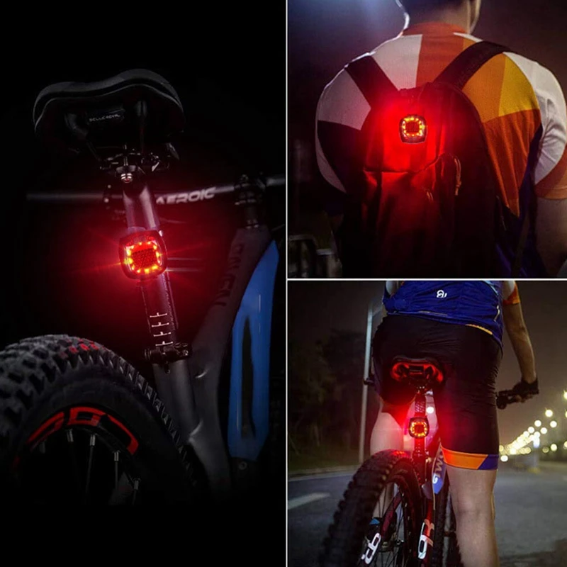 1 Set Lumini pentru Biciclete USB Reîncărcabilă Lumini de Avertizare Noapte de Echitatie Coada Lumini de Biciclete Coada Lumina de Echitatie Biciclete Accesorii . ' - ' . 5