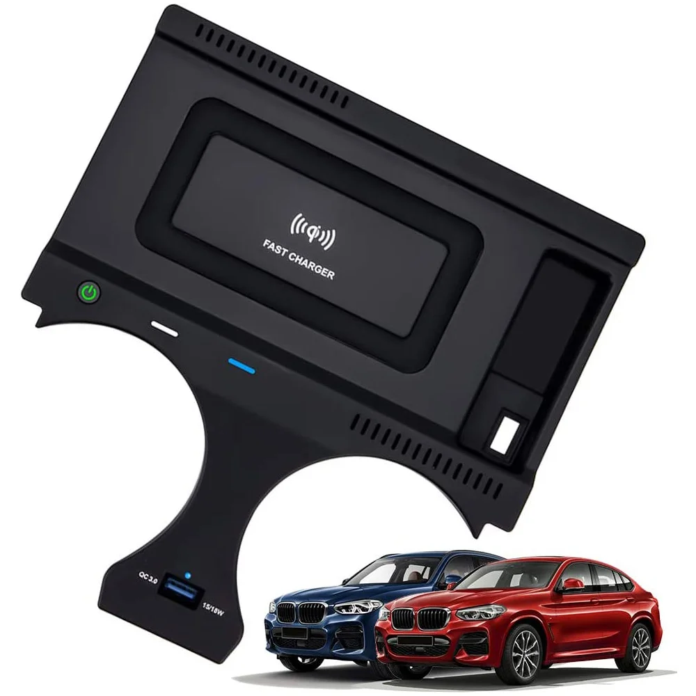 15W Masina Încărcător Wireless QI pentru BMW G01 X3 X4 G02 2018 2019 2020 Încărcare Rapidă Placă Panou Suport de Telefon . ' - ' . 5