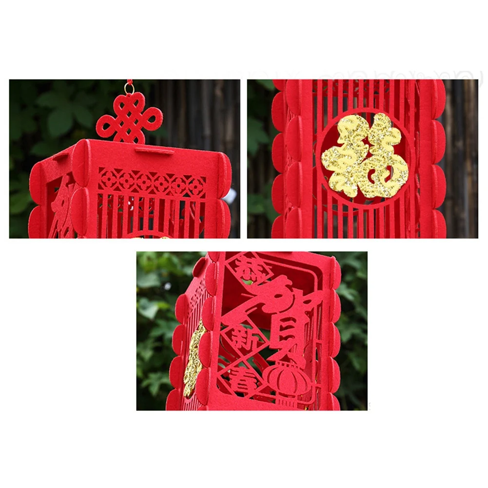 2 Bucata Felinare Roșii Chinezești Decoratiuni pentru Anul Nou Chinezesc, Festivalul de Primăvară din China Nunta Celebration Decor Mici . ' - ' . 5
