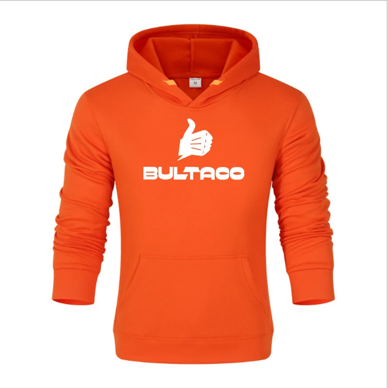 2023 Noi Bultaco Brand Toamna Confortabile, Casual, Stil De Imprimare Bărbați Moda Delicate De Culoare Solidă Tricou Pulover De Top Populare . ' - ' . 5