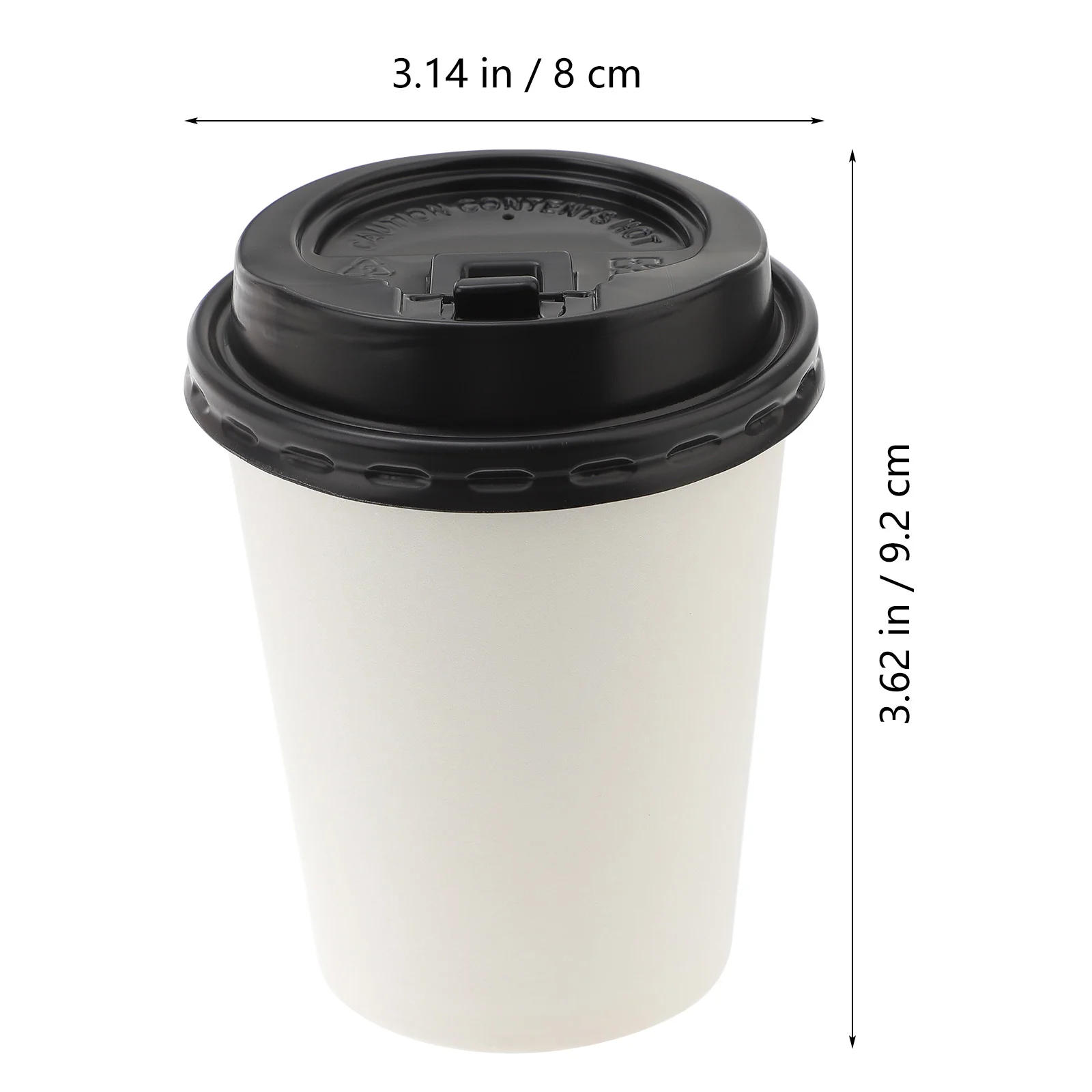 50 Buc Pachet Cupe De Hârtie Tratate Espresso Cani De Cafea Băutură Fierbinte Capace . ' - ' . 5