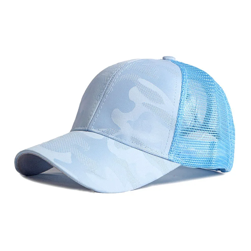 6colors Diy logo-ul Personalizat Broderie Baseball Capponytail pălărie Femei Solid Reglabil Camo mesh Snapback hat cu Logo-ul Scrisoare . ' - ' . 5