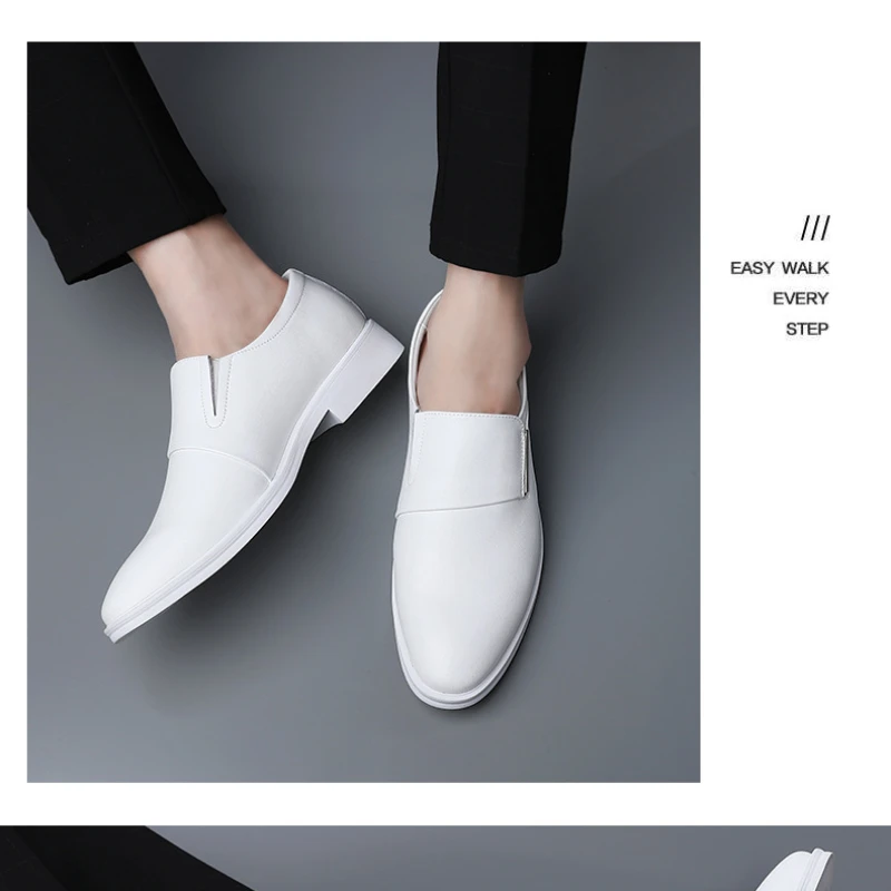 A subliniat Toe Split din Piele Barbati Casual Formale Mocasini de Afaceri de Nunta pantofi Oxfords zapatillas de hombre de Moda Rochie de Pantofi . ' - ' . 5