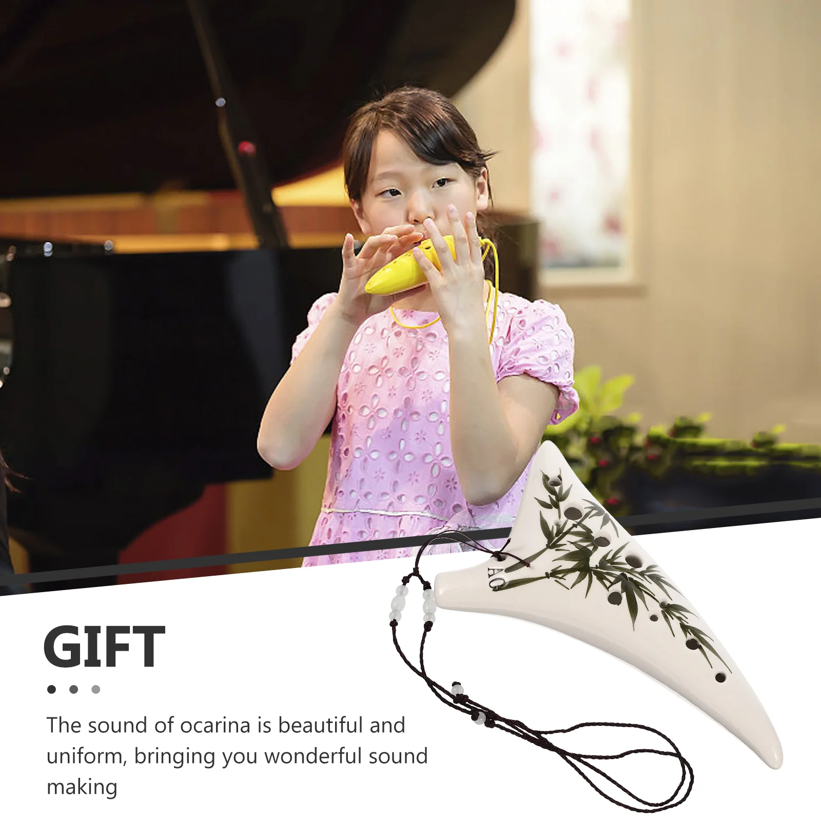 Ac Ocarina pentru Copii Instrumente Muzicale Incepatori Profesionale 12-Flaut gaura Douăsprezece Găuri Portabil Ceramica Copil Copii . ' - ' . 5