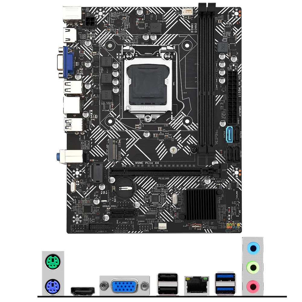 B75 LGA 1155 Kit Placa de baza Cu procesor Core i3 3240 Procesor și Memorie 8GB DDR3 B75 placa mae Set Suport NVME M. 2 B75M . ' - ' . 5