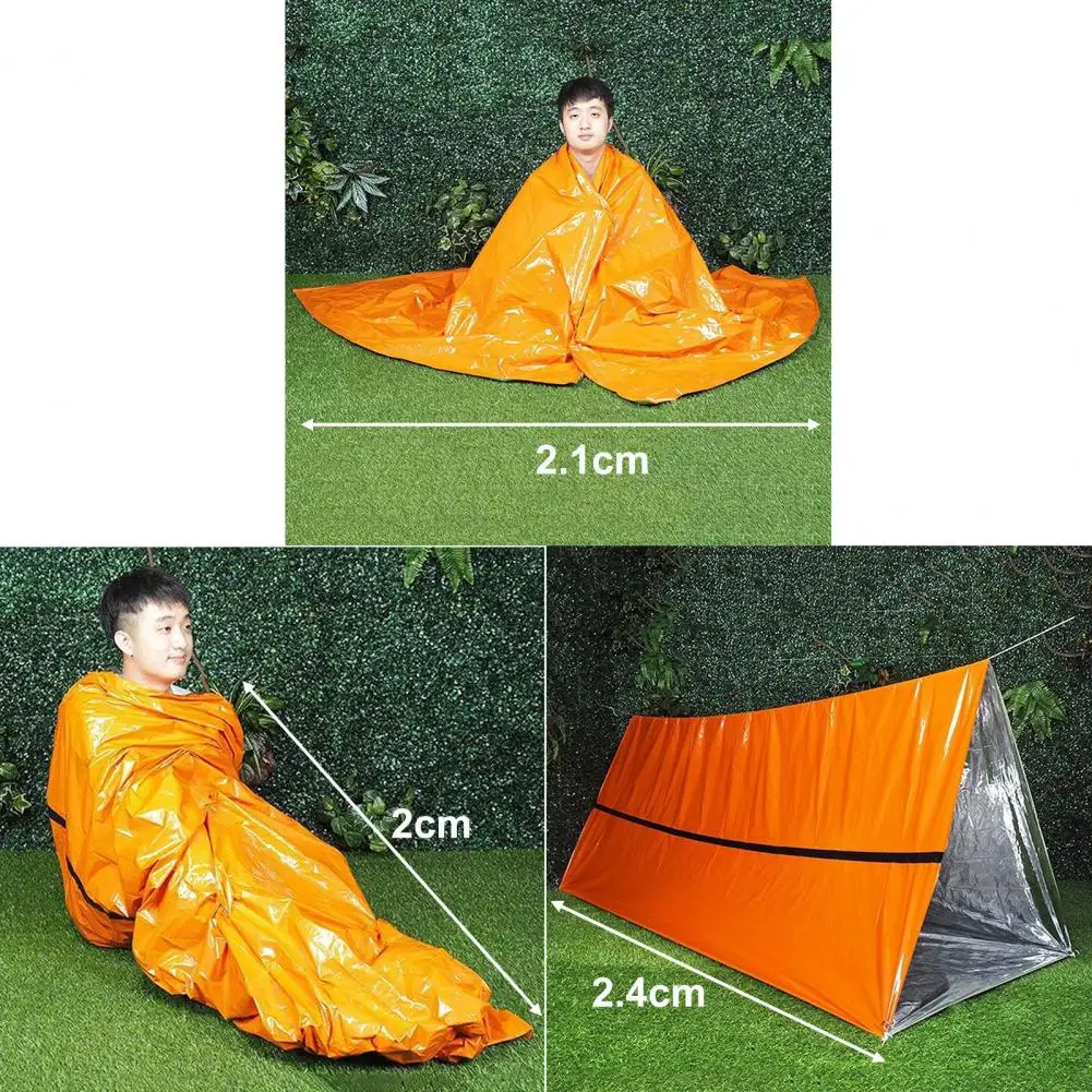 De Unică Folosință Cort Portabil Pătură Termică Sac De Dormit Cort În Aer Liber De Salvare De Urgență De Prim Ajutor Pătură Echipament De Camping . ' - ' . 5