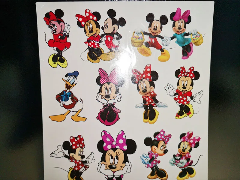 Drăguț Minnie Mouse Autocolant Tatuaj Desene Animate Disney Mickey Mouse Donald Duck Autocolant Jucarie Clasica Petrecere De Aniversare Pentru Copii Cadou Jucarii . ' - ' . 5