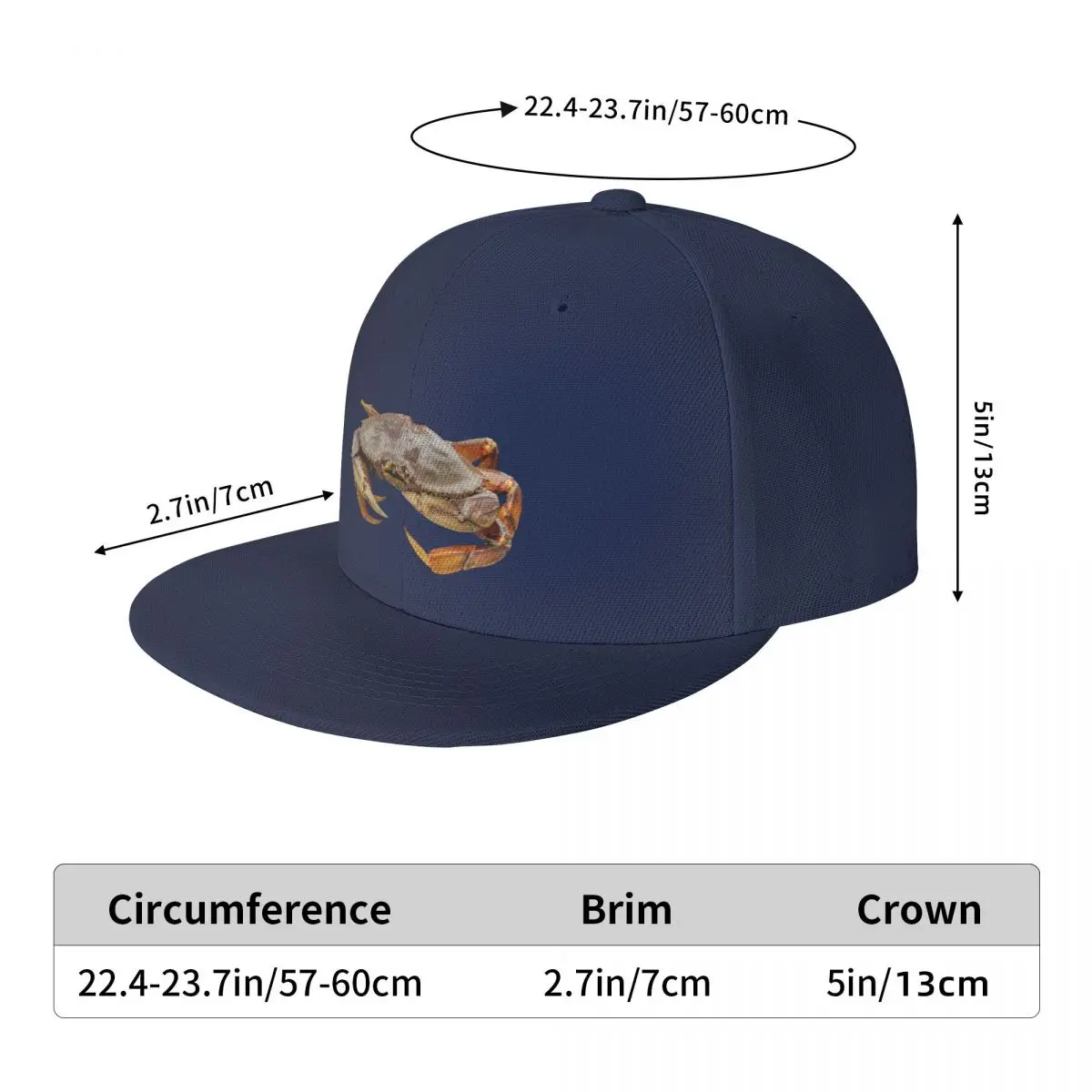 Dungeness Crab Șapcă de Baseball de Moda Plajă, Alpinism Camionagiu Pălării Pentru Bărbați pentru Femei . ' - ' . 5