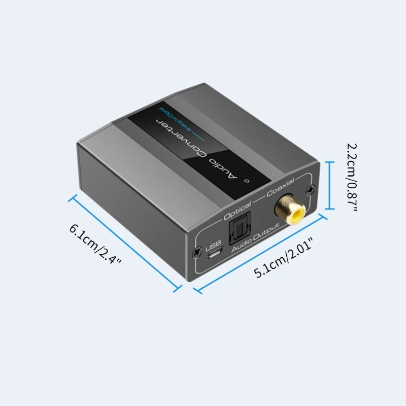 F19C Convertor Digital Analog RCA Să Optic + Cablu Optic Adaptor . ' - ' . 5