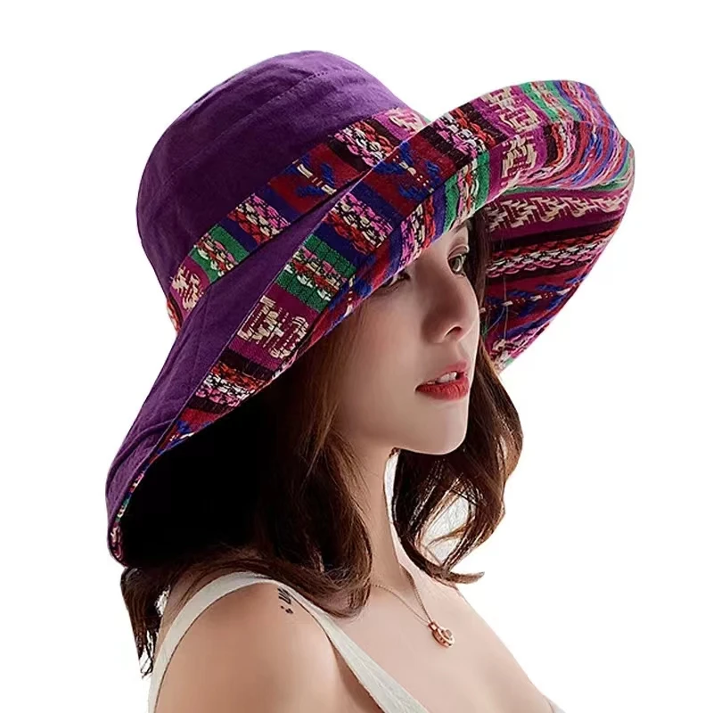 Femei Pălărie Găleată Pălărie de Moda All-meci de Patru Sezoane Mare Refuz Panama Bazinul Capac față-Verso Pescar Palaria pentru Femei Palarie de Soare . ' - ' . 5
