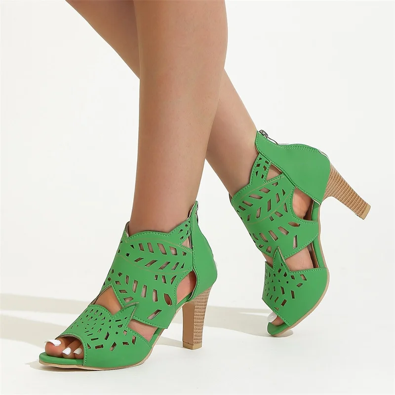 Femei Sandale De Doamnelor Pene Sandale De Cristal Gură De Pește Gol Romi Vara Noi De Moda Casual, Non-Alunecare Tocuri Zapatos Para Mujeres . ' - ' . 5