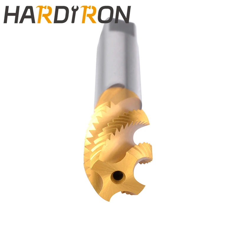 Hardiron M8x0.75 Spiral Flute de la Robinet, HSS acoperire de Titan M8x0.75 Spiral Flute Dop Filetat Robinet . ' - ' . 5