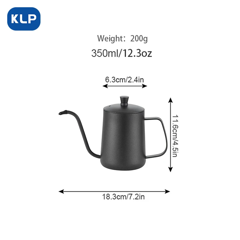 KLP se Toarnă peste filtru de cafea Agățat de ureche din oțel Inoxidabil de uz casnic lung cioc bine gura fierbător picurare fierbător . ' - ' . 5