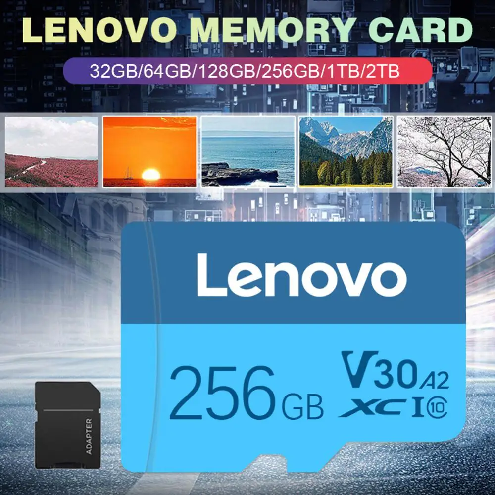 Lenovo Viteza Mare de 2TB Micro TF Card SD de 1 tb 512GB ssd 256GB Class10 SD/TF Card de Memorie Flash de 64GB, 128GB 16GB pentru telefon Tabelul PC NOU . ' - ' . 5