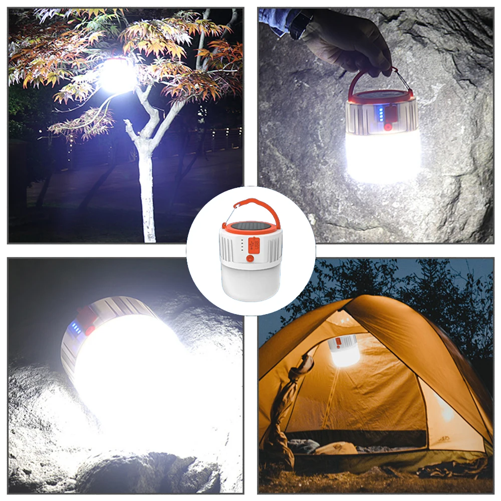 Lumina solara Încărcare cu LED-uri de economisire a Energiei USB 42Lamp Șirag de mărgele Bec Piața de Noapte Lampă Mobilă Camping în aer liber Pană de curent Lampă de Urgență . ' - ' . 5