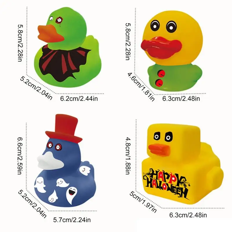 Masina Tabloul De Bord Ornamente De Lux Rațe De Cauciuc Squeaker Duckies De Clasă Școală Premii Ducky Halloween Craciun Copil Jucărie Cadou . ' - ' . 5