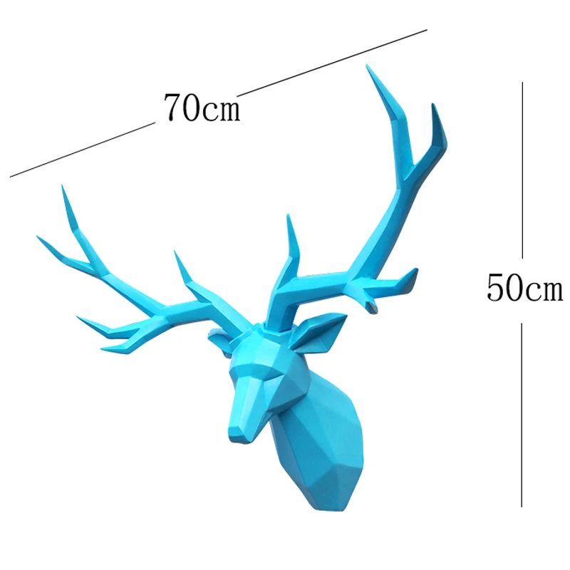 [Meșteșuguri] Super-Mare de Accesorii pentru Decor Cerb 3D Statuia cap de Animal Figurina de Perete de Arta Decorare Sala de Nunta Ornament . ' - ' . 5