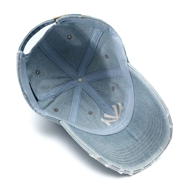 Noi, de Înaltă Calitate Tatăl MEU Reglabil de Lux Pălărie pentru Bărbați Negru Albastru Denim sapca Snapback Hat Casquette Homme Negru Albastru Denim . ' - ' . 5