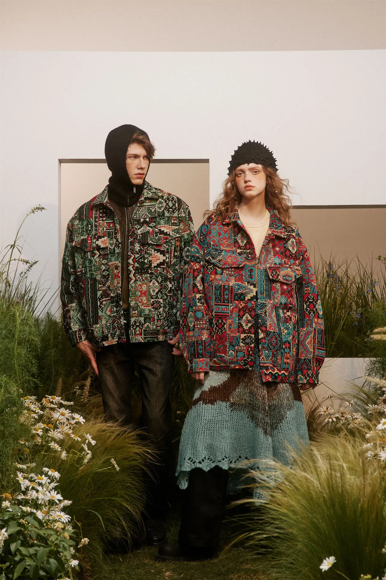 Noua Toamna Boem Stil De Moda De Haine Pentru Bărbați Și Femei Vrac Strada Casual Îmbrăcăminte Versatil Broderie Jachete . ' - ' . 5